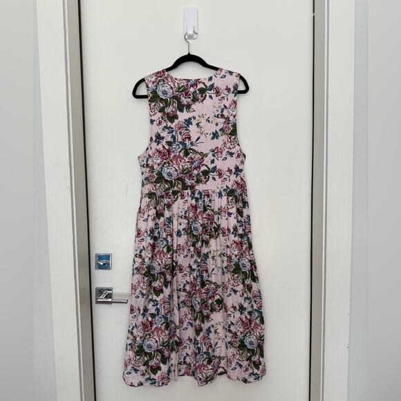 Vintage Bryn Connelly Pink Floral Cottagecore Dress - Picture 8 of 9